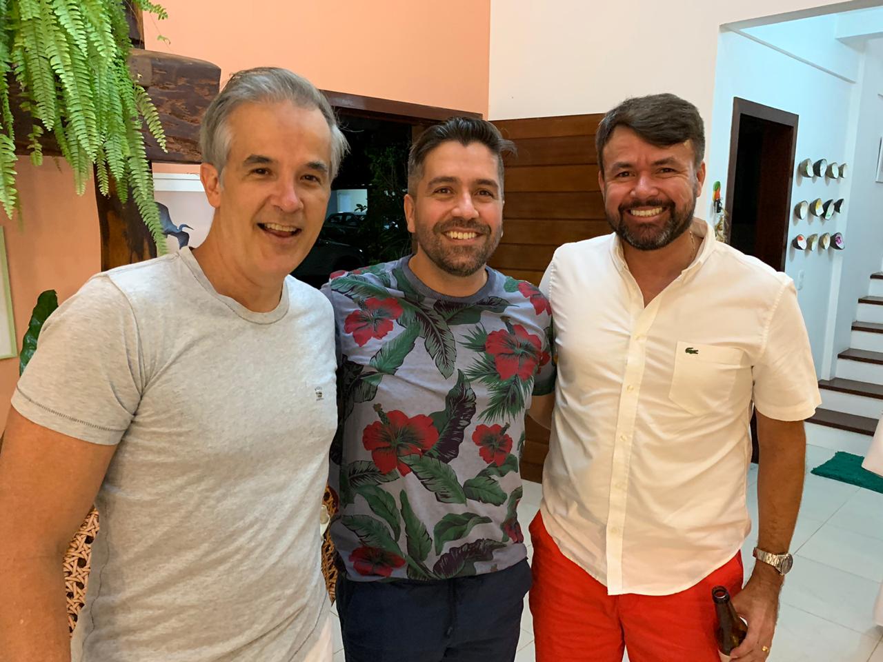 Thiago Barros, Diego Salem e Sérgio Medeiros