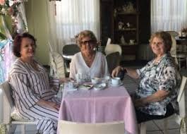 D. Maria Emília Wanderley e Lalinha Barros em dia de celebrações para D. Ignez Motta de Andrade