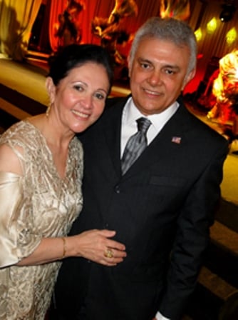 Marluce Gentil em dia de felicidade com o marido Antônio Gentil