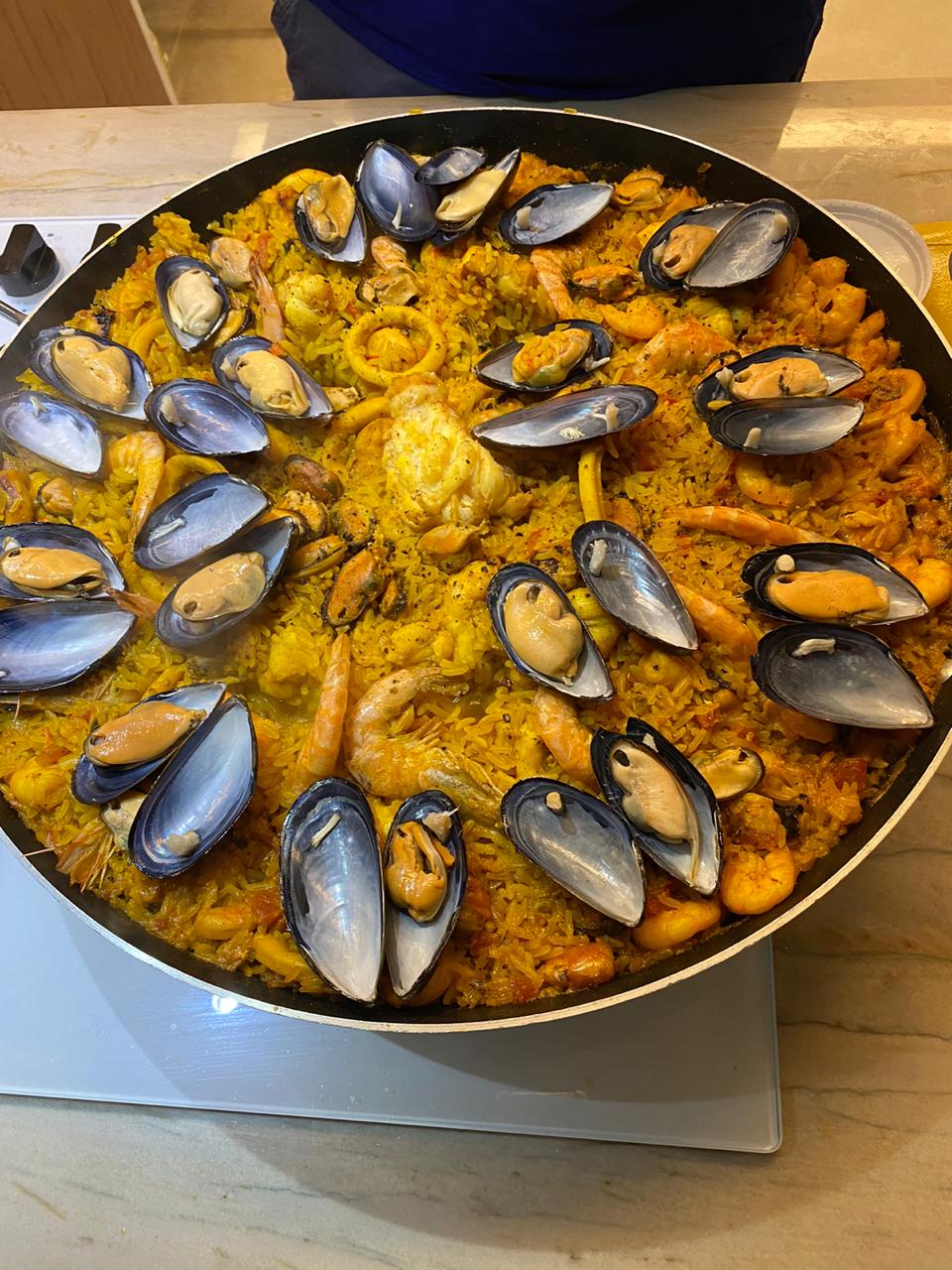 A deliciosa paella de frutos do mar by Sérgio Melo