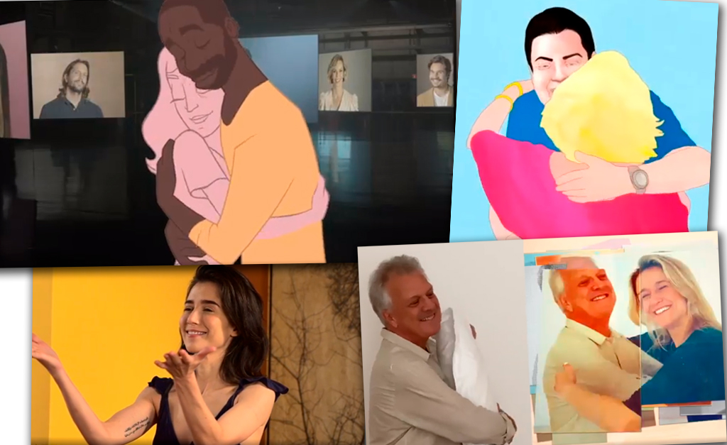 Campanha de fim de ano da Globo: abraços virtuais