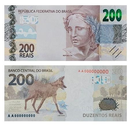 A novíssima nota de 200 reais... não pegou no mercado