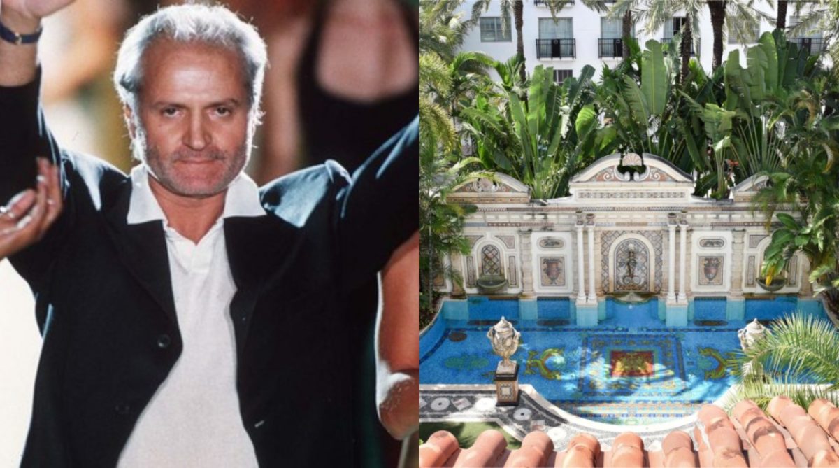 Gianni e a piscina de sua mansão que virou hotel boutique em Miami