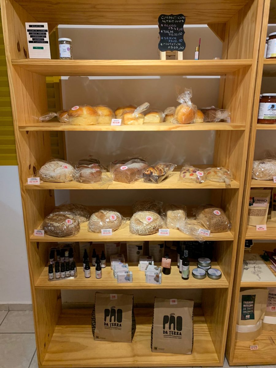 A estande de pães artesanais