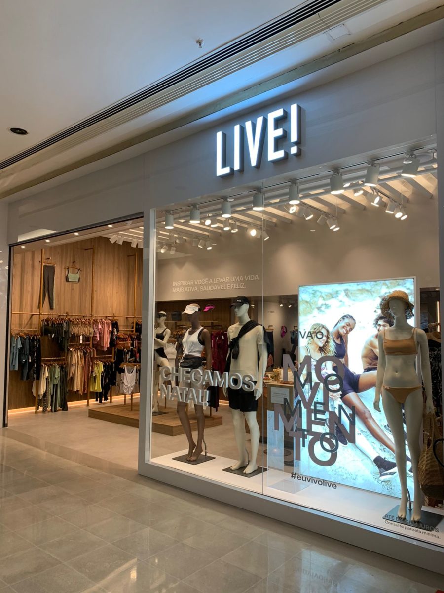 A LIVE!, nova loja fit, no 2º piso do Midway Mall