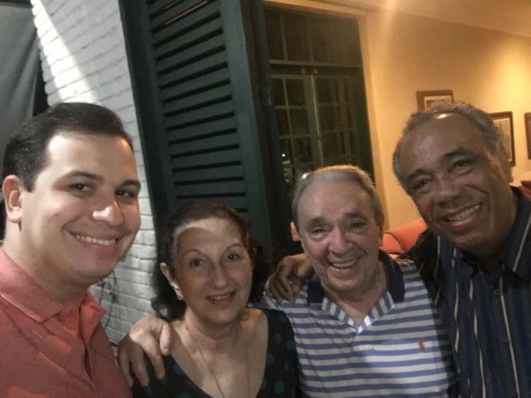 Heitor Gregório, Dona Edinólia Melo, Geraldo Melo e João Alves